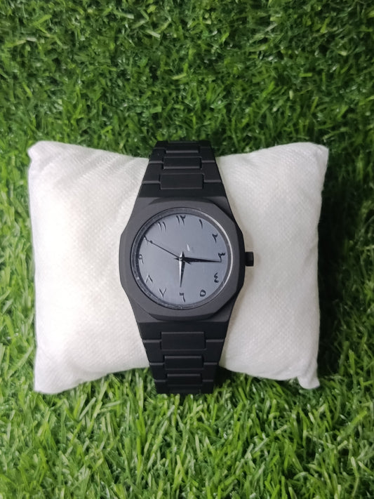 Black Aura Arabic Watch