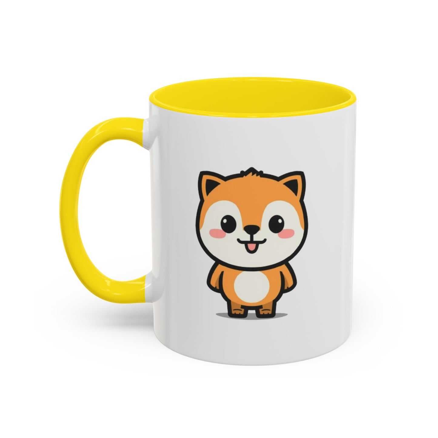 Cute Kawaii Fox Accent Coffee Mug
