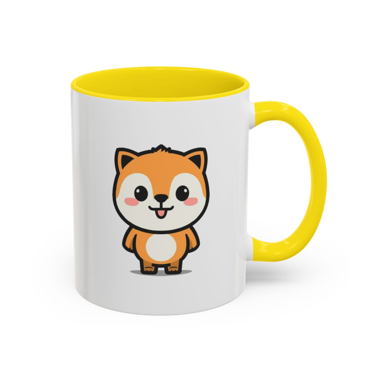 Cute Kawaii Fox Accent Coffee Mug