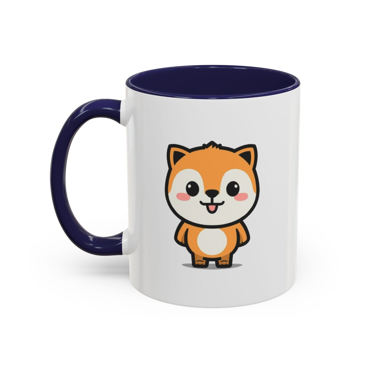 Cute Kawaii Fox Accent Coffee Mug