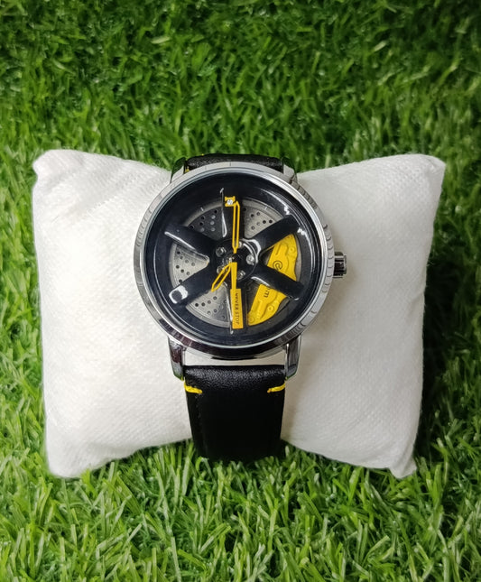 Never Stop Stylish Analog Wristwatch with leather Strap