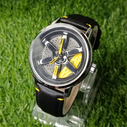 Never Stop Stylish Analog Wristwatch with leather Strap